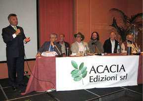 Image of panel speakers at Milan conference