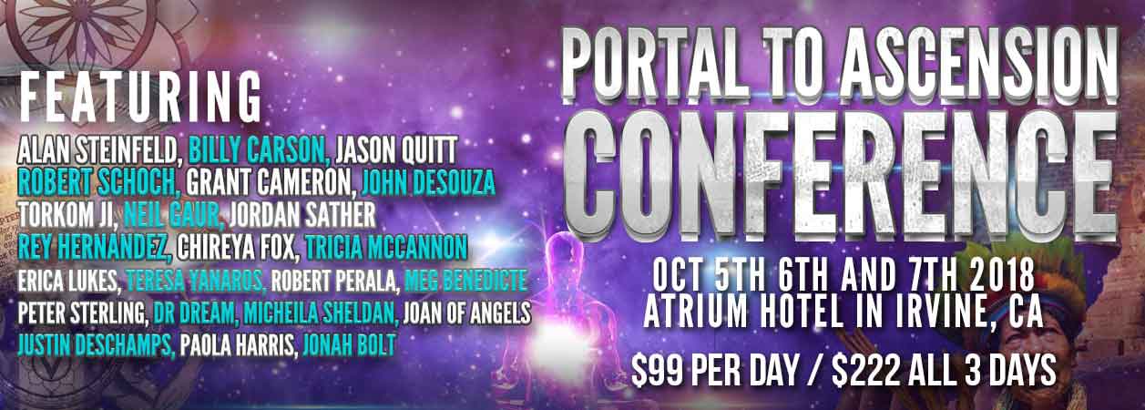 Banner for the Portal to Ascension Conference in 2018
