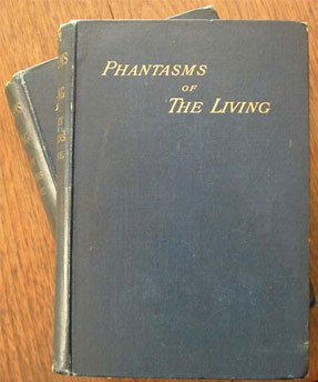 Image of the original two-volume edition of Phantasms of the Living