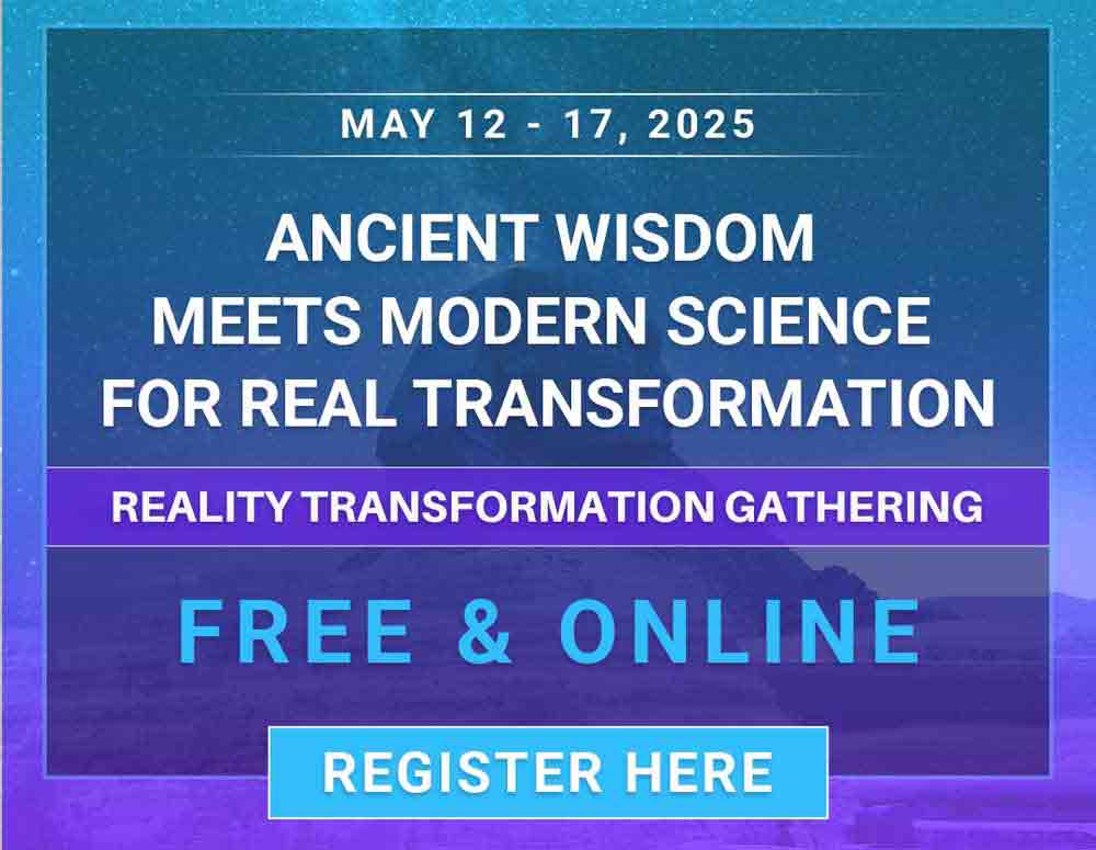 Poster for the Reality Transformation Online Conference
