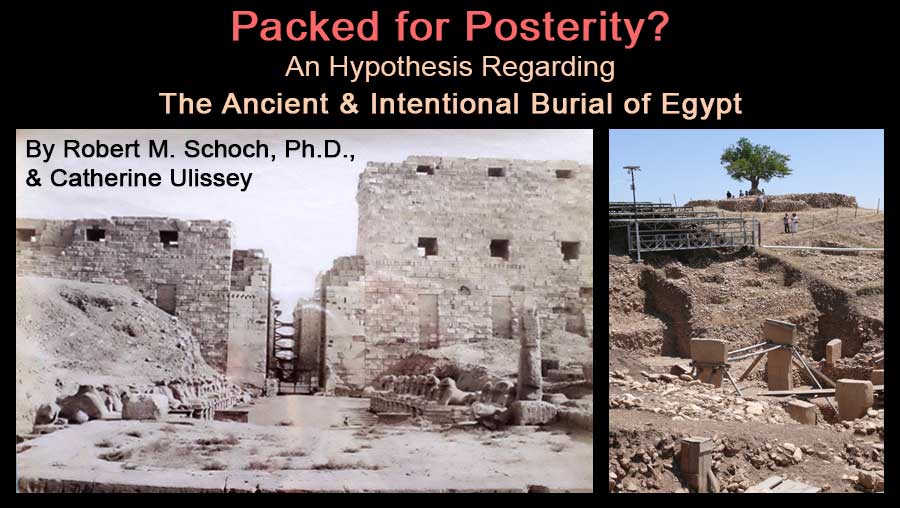 Promo for Schoch and Ulissey article regarding the ancient burial of Egypt