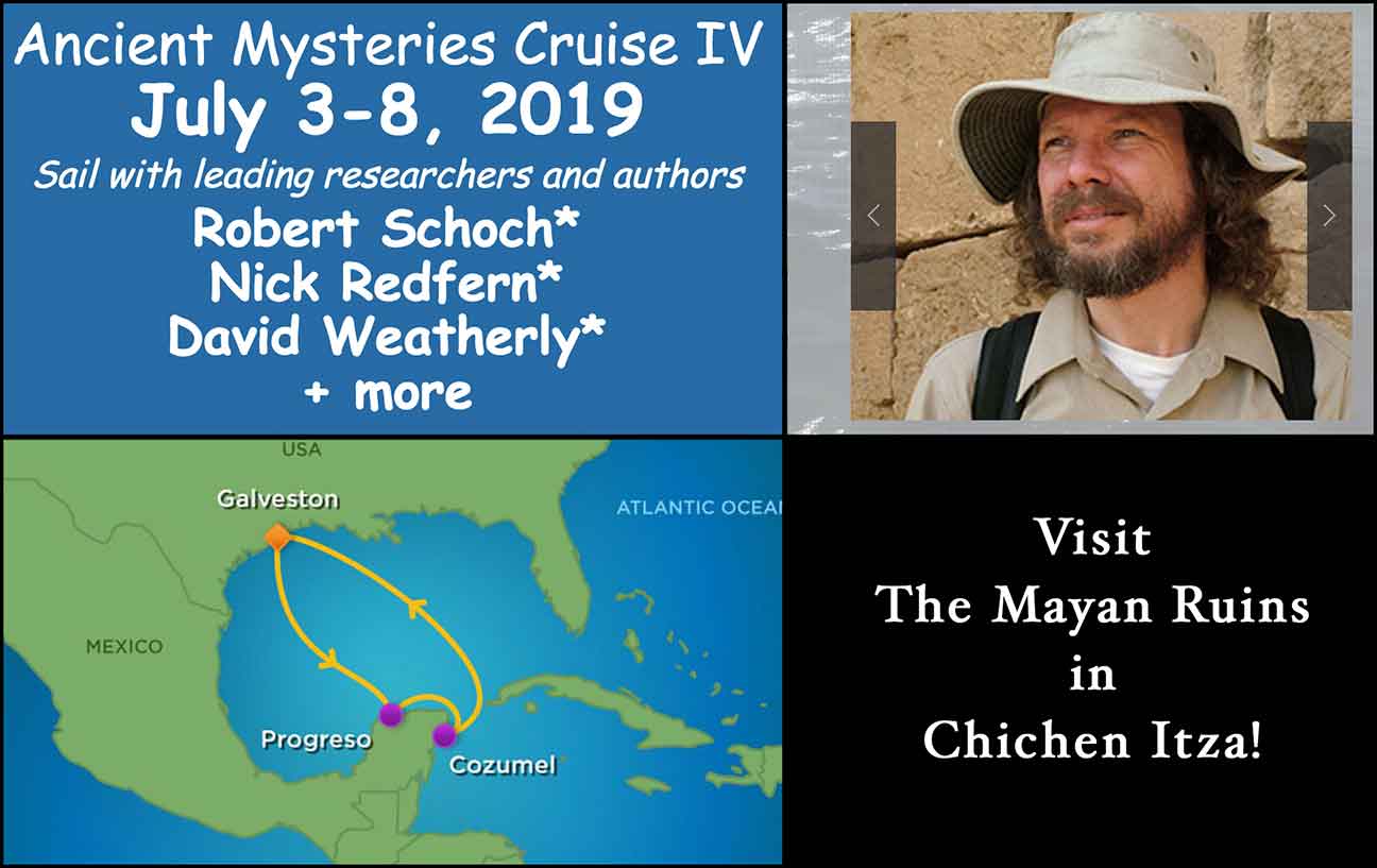 Advertisement for Chichen Itza Cruise with Robert Schoch in 2019